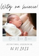 Metryczka dla dziecka do druku, różne wzory