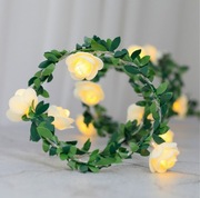 Świecące kwiaty na baterie Zestaw 20 bukietów