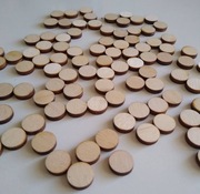 Koła Kółka Drewniane (11 mm) Scrapki Decupage 100 sztuk