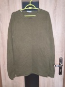 212 Męska bluzka sweter khaki w prążki rozmiar M