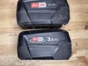 Pakiet akumulatorow 3 i 4ah bosch zielony. Stan idelny