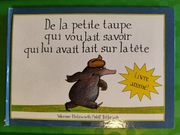 Książka po francusku "De la petite taupe qui voulait savoir qui lui..."