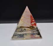 Orgonit miłosc  różowy kwarc + koral czerwony  + kluczyk PREZENT