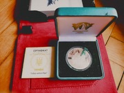 SREBRO 1oz Ukraina 10 hrywien 2004 Archikatedralny sobór św. Jura we Lwowie