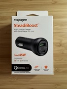 Ładowarka samochodowa Spigen szybka 45W USB-C, USB-A Gwarancja!