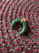 Wisiorek księżyc z malachitu 