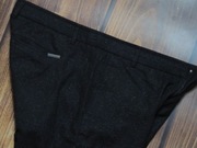 CALVIN KLEIN- FITTED- MATERIAŁOWE- WEŁNA+ JEDWAB- pas 87 cm