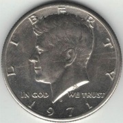 USA Half dollar 1/2 dolara 50 centów 1971 D - 30,61 mm