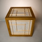 DIY Lampka Shoji z panelami Kumiko