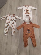 Pajacyki Niemowlęce Roz. 62-68. Wiek 3-6m / 3 Sztuki