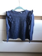 Koszulka dziewczęca z falbanką zara 98