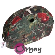 Zielony organizer do Obag MOON LIGHT róże pszczoły khaki 2 kieszenie OMAY