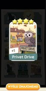 Monopoly go karta Privet drive 4* set 12 naklejka