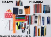 ZESTAW SZKOLNO-BIUROWY PREMIUM - 100+ ELEMENTÓW 