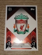 Karta piłkarska herb Liverpool. Crystal Card 