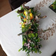 Koszyczek wielkanocny stroik ozdobą 