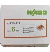 Wago Złączki Szybkozłączki 3X6 mm 30 szt komplet