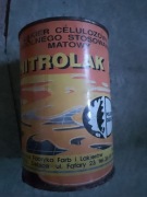 Puszka metalowa nitrolak PRL