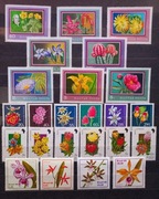 Flora:1703: kwiaty, owoce- zestaw 31 kompletnych serii znaczków czystych **
