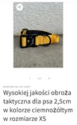 Wysokiej jakości obroża taktyczna dla psa 2,5cm  w rozmiarze XS z rączką...