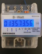 Licznik Swissnox B-Watt 3 fazy 5/80A podświetl.LCD