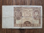 banknot 100 zł 1934 seria BB