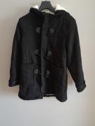 Damska długa kurtko-bluza z kapturem zapinana na zamek kardigan polar M