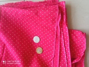 Kupon tkanina długość 360cm x szer 90 cm kropeczki płócienko bawełna