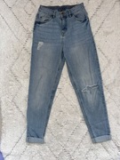 Jeansy Pepperts mom fit 152 jasny denim z przetarciami