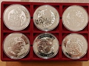 Sprzedam Monety Srebrne 10 oz Bestie tudorów