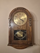 ZEGAR ŚCIENNY WAHADŁOWY ZABYTKOWY 