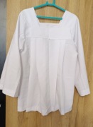 Komża biała gladka