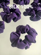 Gumka Scrunchie Jedwab Fiolet