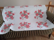 Obrus 120 x  120 cm retro Cepelia vintage czasy PRL  