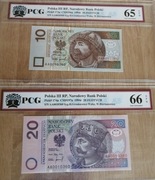 PARA 10 20 ZŁ 1994 TEN SAM NUMER AA 0010360 PCG