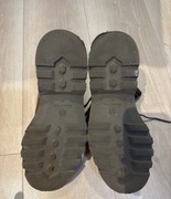 Zamszowe botki ze sznurowaniem w kolorze wielbłądzim