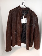 Kurtka ze skóry ekologicznej brązowa GUESS rozmiar L