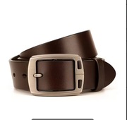 Pasek skórzany 120 cm ,kolor kawy