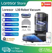 Robot sprzątający Laresar L30 LiDAR 10000Pa mopowanie 4w1 do 180 min