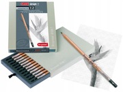 Zestaw 12 ołówków grafitowych BRUYNZEEL Design Graphite