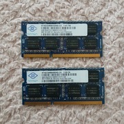 Pamięć RAM Nanya 8GB (2x4GB) DDR3 1333MHz PC3-10600S Laptop