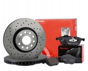BREMBO XTRA Tarcze + Klocki - audi A3, seat LEON, skoda OCTAVIA,GOLF VI-VII