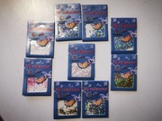 zestaw 9 opakowań brokatu do paznokci (nowe)