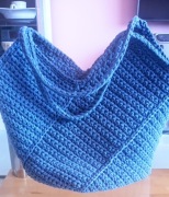 Torebka ze sznurka Tulipan na szydełku 