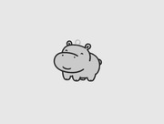 Brelok Hippo do kluczy z kółkiem, Druk 3D