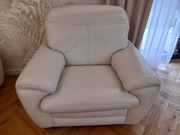 Fotel skóra naturalna ecri