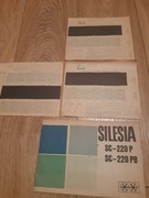 instrukcja obsługi SILESIA sc 202  kupony totolotek karta gwar. paragon PRL