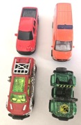 4 resoraki MATTEL, SIKU, skala 1:64