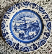 Delft niebieski talerz kolekcjonerski 