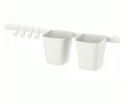 IKEA SUNNERSTA 2 pojemniki, drążek, haczyki. Nowe